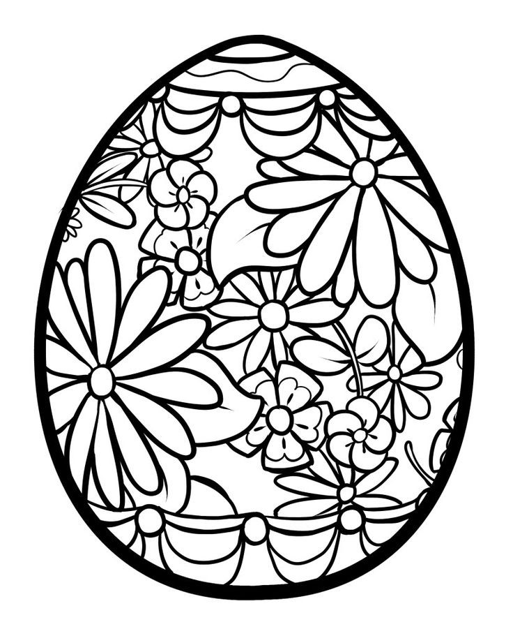 Easter Egg Coloring Pages
 25 Best Ideas about Easter Coloring Pages on Pinterest