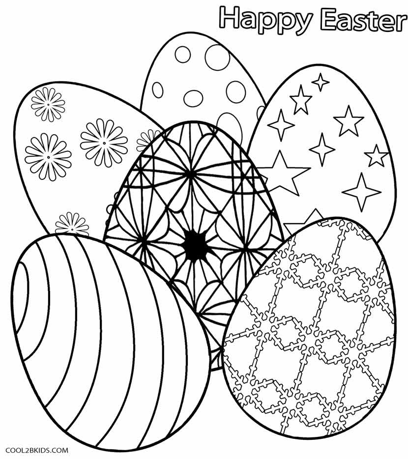 Easter Egg Coloring Pages
 Printable Easter Egg Coloring Pages For Kids
