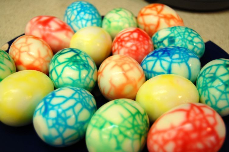 Easter Egg Dying Party Ideas
 dinosaur eggs just crack the shells of hard boiled eggs