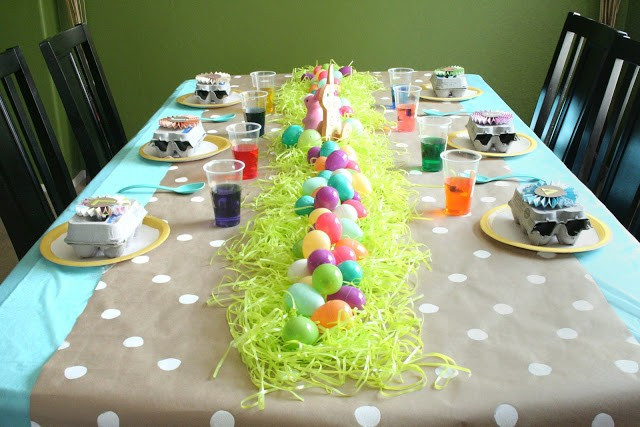 Easter Entertaining &amp; Party Ideas
 Simple and Sweet DIY Easter Party Decorations on Love the Day