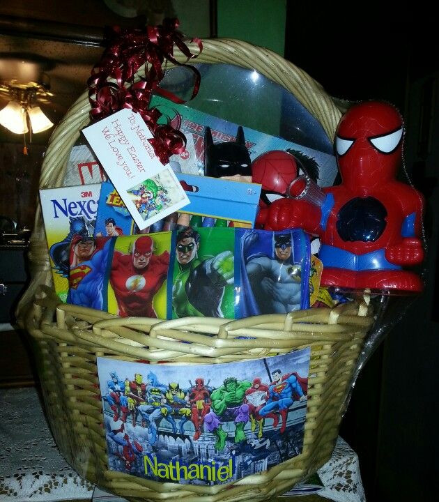 Easter Gift Ideas For Boys
 SuperHero Easter Basket My projects