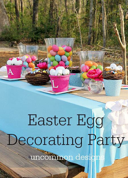 Easter Party Decor Ideas
 Easter Egg Decorating Party Un mon Designs