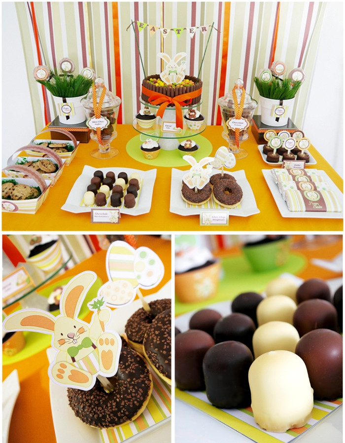 Easter Party Dessert Ideas
 All Chocolate Easter Desserts Table