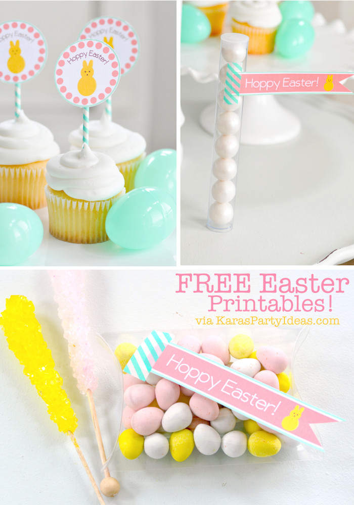 Easter Party Ideas For Work
 Kara s Party Ideas FREE Printable "Hoppy Easter" Tags
