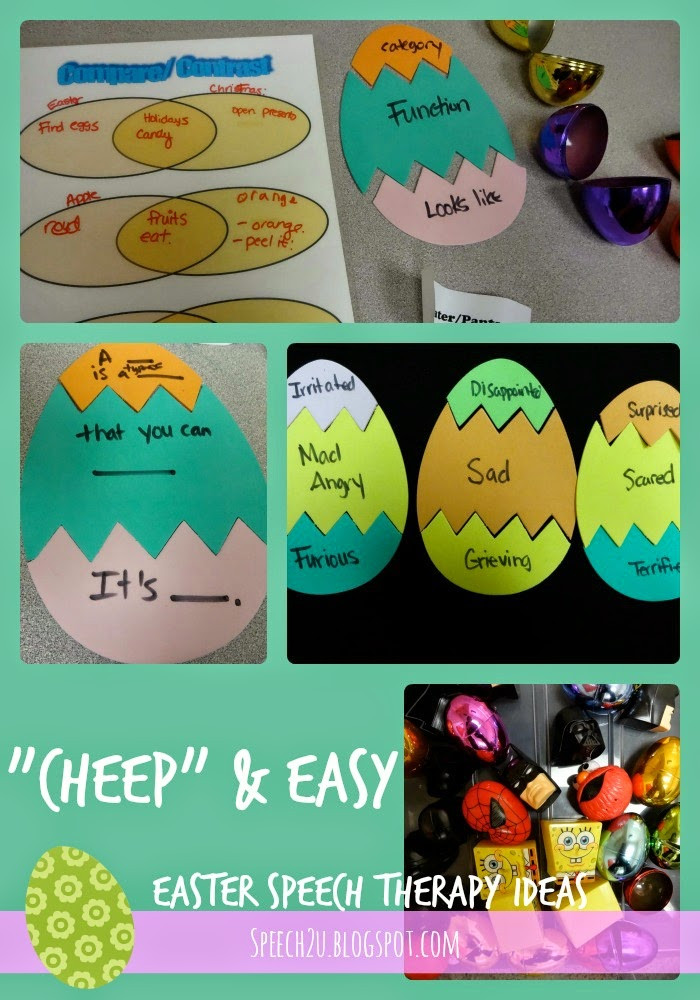 Easter Party Ideas For Work
 "Cheep" & Easy Easter Ideas for Speech Therapy Speech 2U