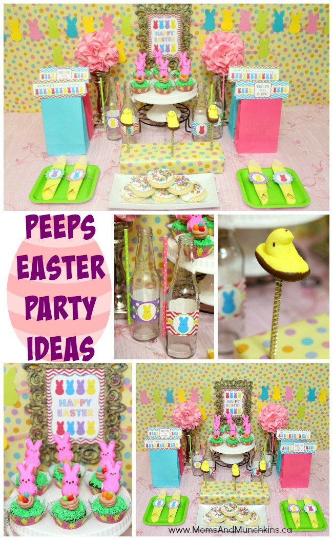 Easter Party Ideas Pinterest
 Peeps Easter Party Ideas Moms & Munchkins