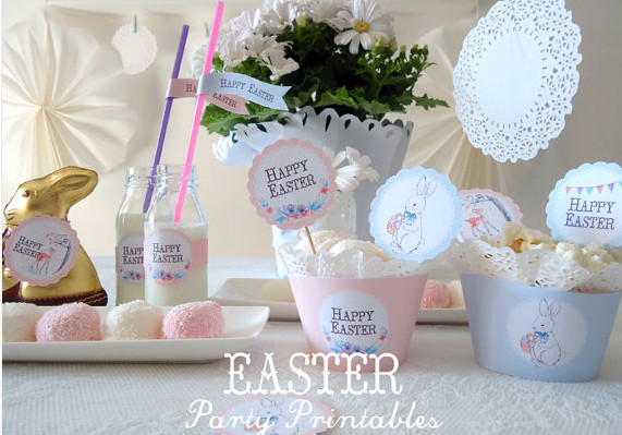 Easter Sunday Party Ideas
 Delightful decor for your Easter Sunday party
