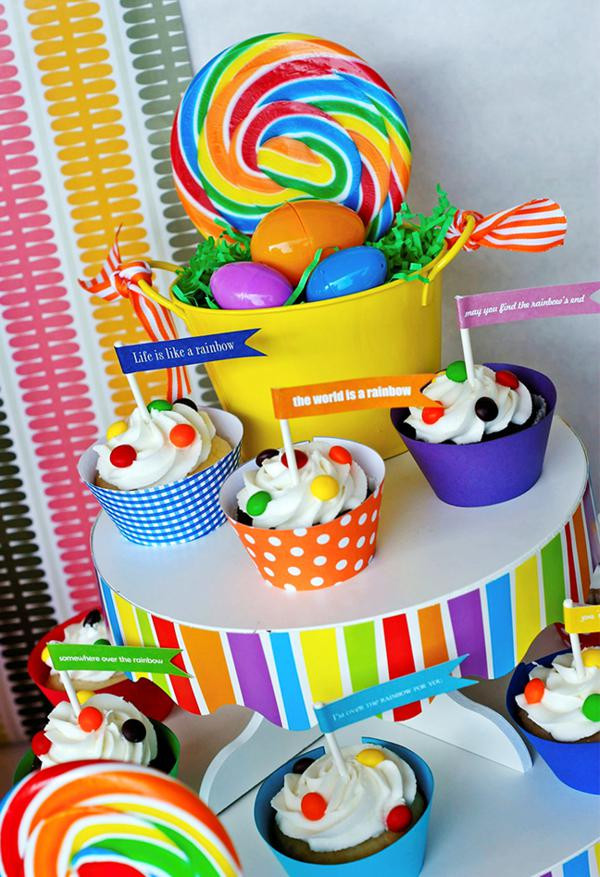Easter Themed Birthday Party Ideas
 Kara s Party Ideas Rainbow Easter Hop Girl Boy Colorful