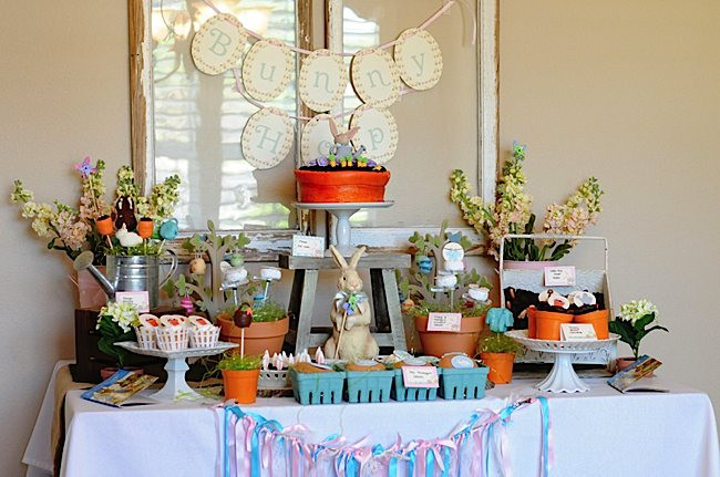 Easter Themed Party Ideas
 Kara s Party Ideas Easter Peter Rabbit Party Ideas