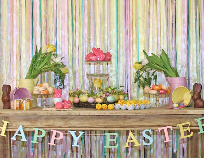 Easter Themed Party Ideas
 Kara s Party Ideas Colorful Easter Themed Party