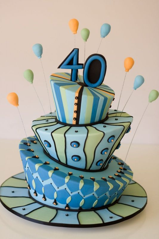 Easy 40th Birthday Cake Ideas Female
