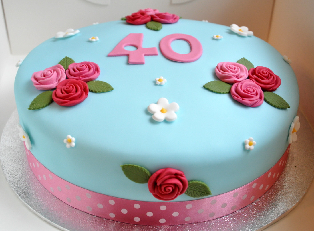 Easy 40Th Birthday Cake Ideas
 40th Birthday Cake – from the sweet kitchen