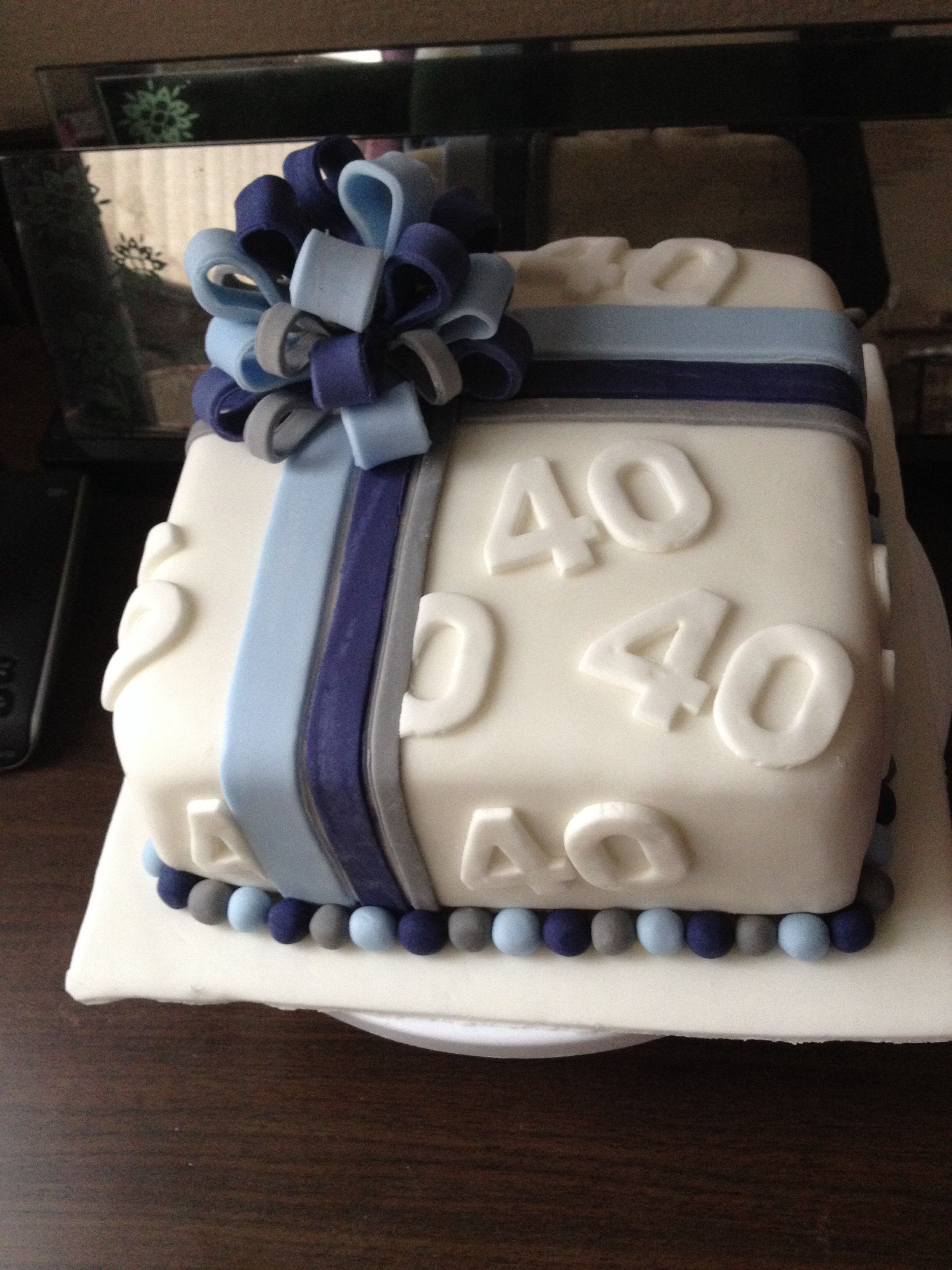 Easy 40Th Birthday Cake Ideas
 40th birthday cake Party Decorating