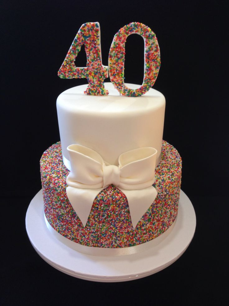 Easy 40Th Birthday Cake Ideas
 40th Birthday cake 100s 1000s Cakes