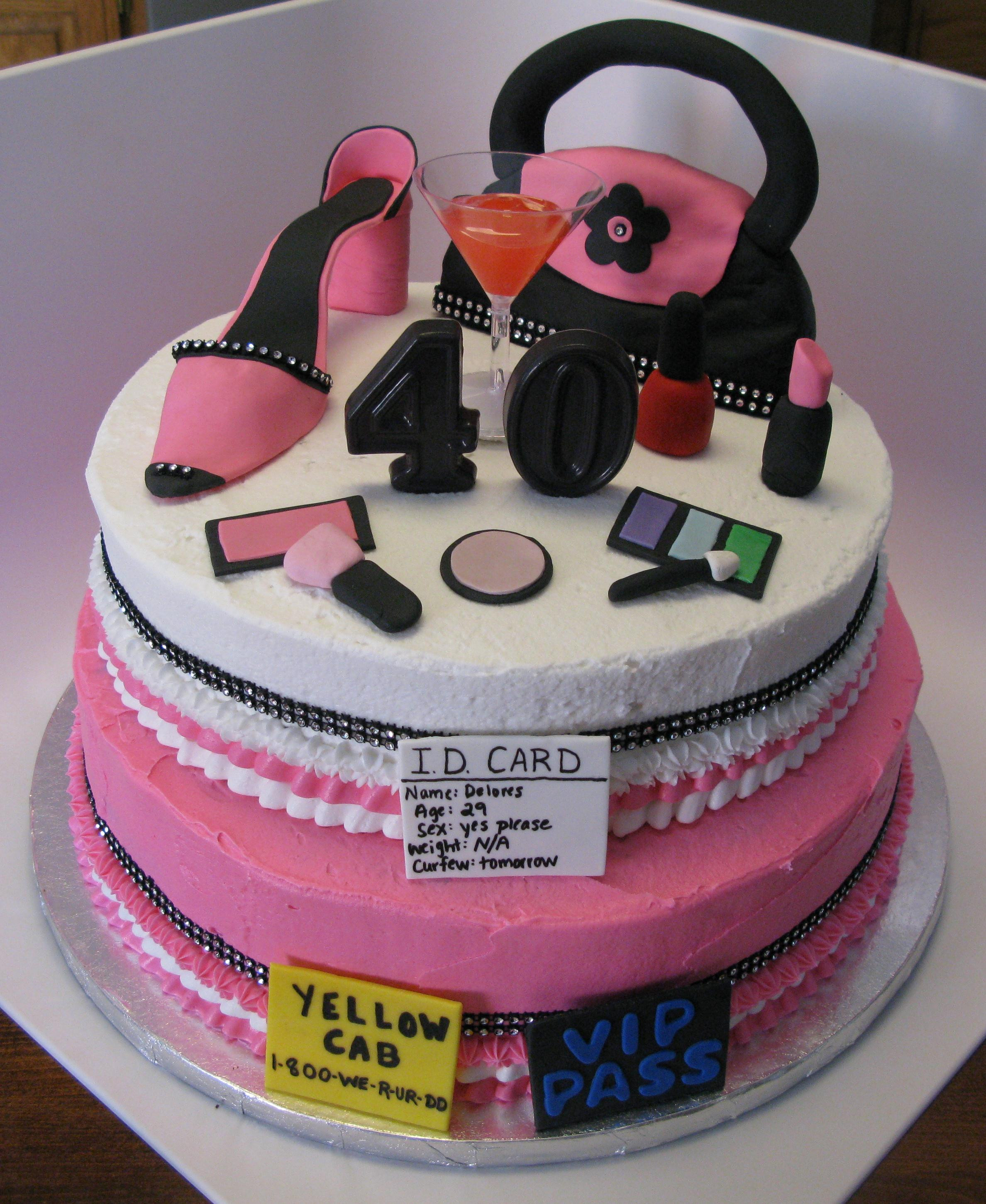 Easy 40Th Birthday Cake Ideas
 40th Birthday Girly Cake