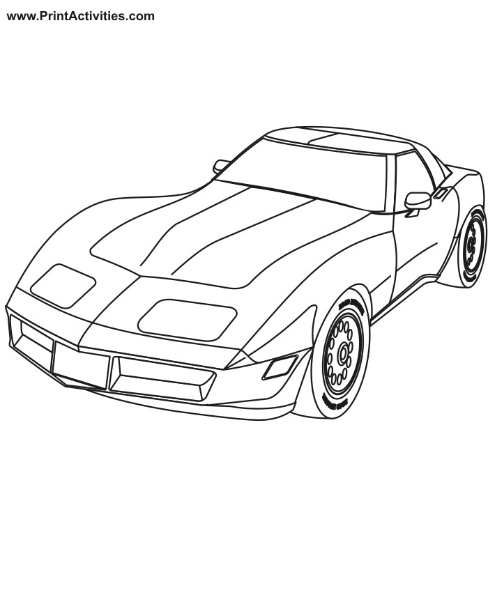 Easy Coloring Pages For Boys Car
 Kindergarten Coloring Pages Easy Cars Coloring Home