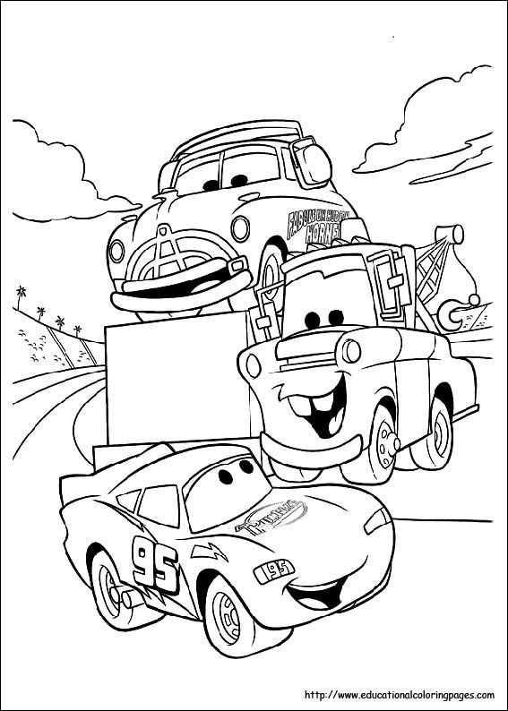 Easy Coloring Pages For Boys Car
 FREE Disney Cars Coloring Pages Cars