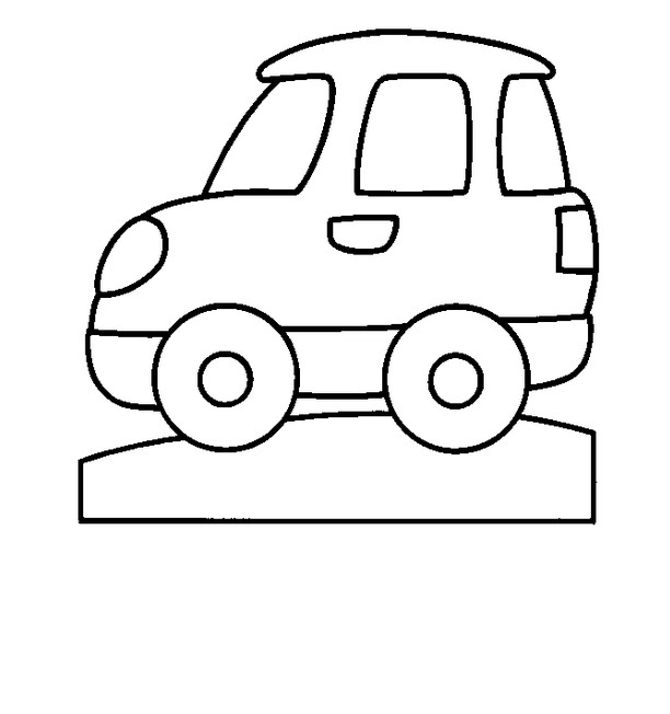 Easy Coloring Pages For Boys Car
 Simple Coloring Pages For Kids Car