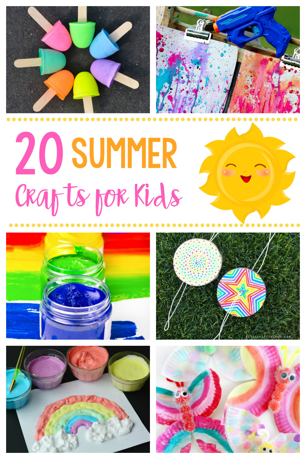 Easy Craft Ideas For Kids At School
 20 Simple & Fun Summer Crafts for Kids