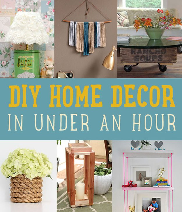 Easy Craft Ideas For The Home
 DIY Home Decor Crafts