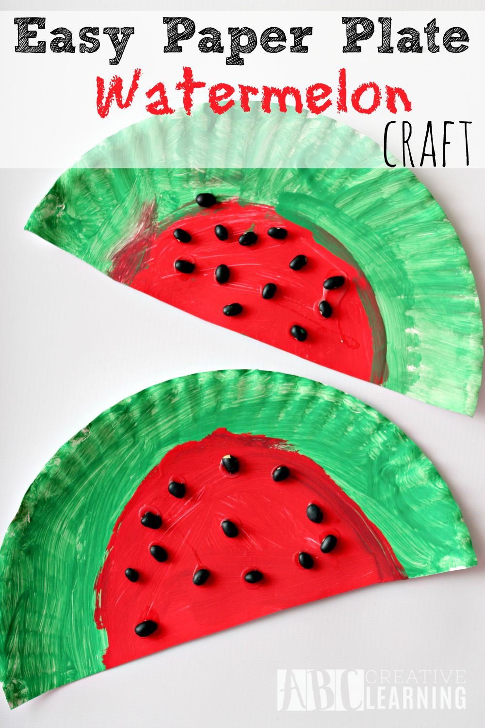 Easy Crafts For Preschoolers
 Easy Paper Plate Watermelon Kids Craft Perfect For Summer