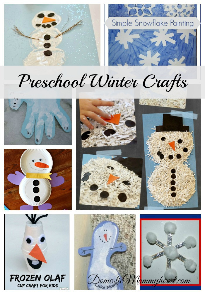Easy Crafts For Preschoolers
 Preschool Winter Crafts Domestic Mommyhood
