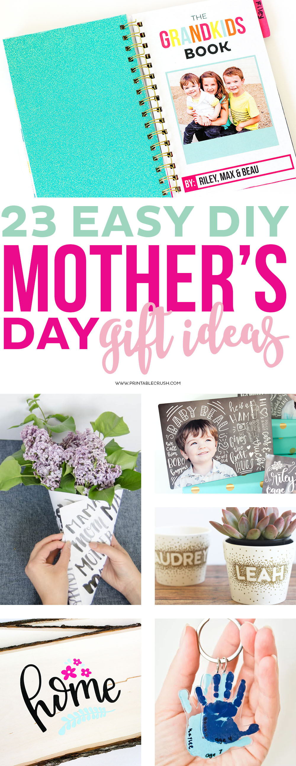 Easy DIY Gifts For Mom
 23 Easy DIY Mother s Day Gift Ideas Printable Crush