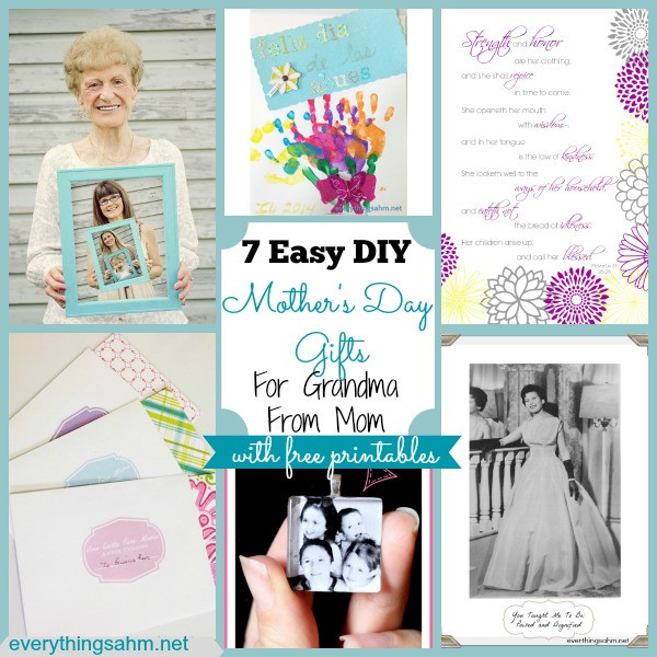 Easy DIY Gifts For Mom
 Easy DIY Mother s Day Gifts For Grandma From Mom