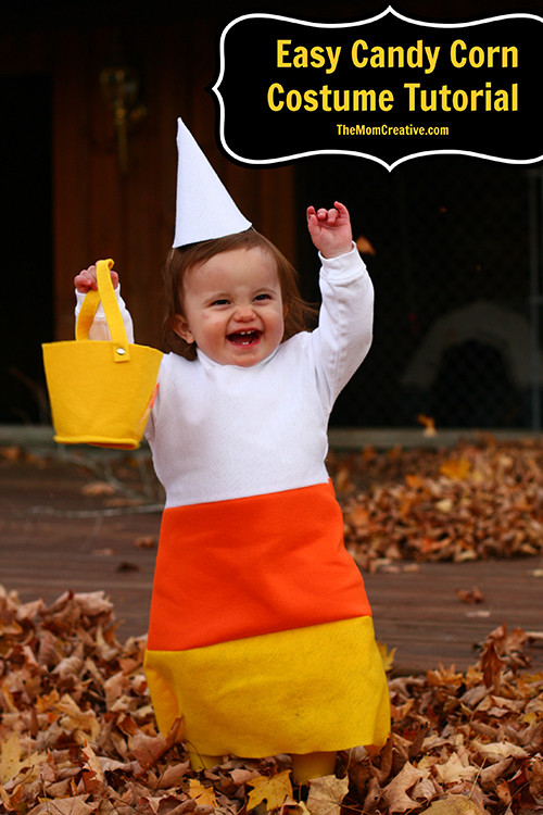 Easy DIY Toddler Costumes
 DIY Easy Candy Corn Costume Tutorial The Mom Creative