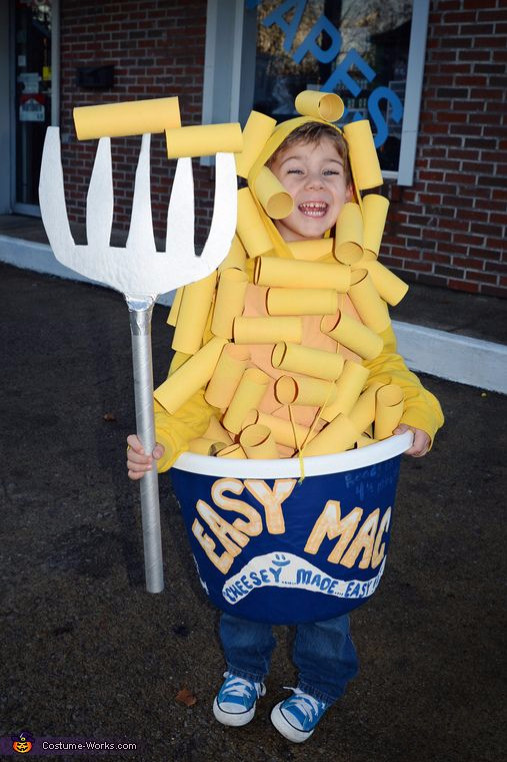 Easy DIY Toddler Costumes
 Mac & Cheese Kids costume Best Halloween costumes for