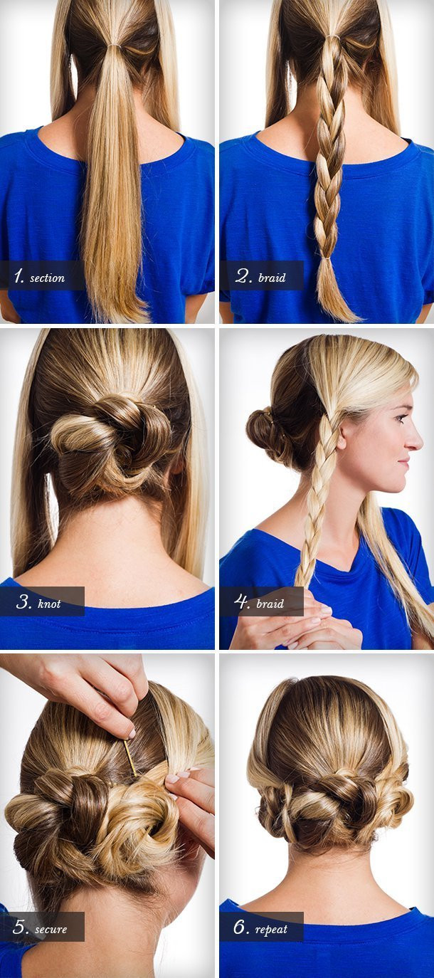 Easy DIY Wedding Hair
 Braids twists and buns 20 easy DIY wedding hairstyles