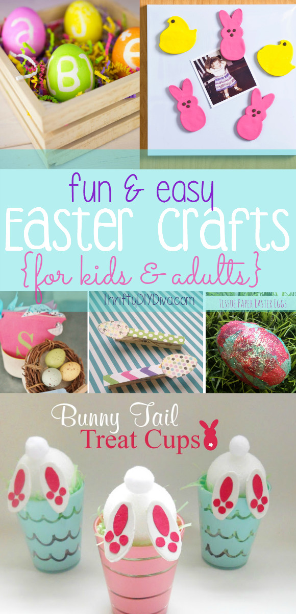 Easy Fun Crafts For Adults
 Easy Easter Crafts for Kids and Adults