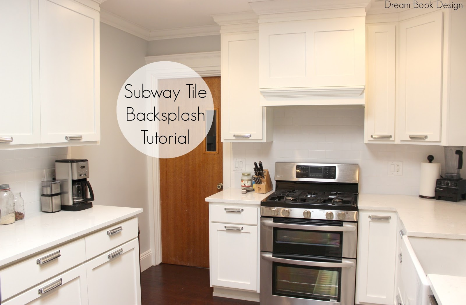 Easy Kitchen Backsplash
 Easy DIY Subway Tile Backsplash Tutorial Dream Book Design