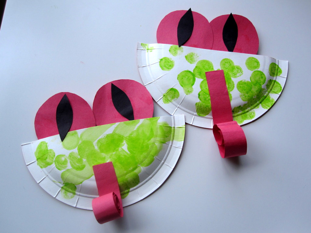 Easy Preschool Craft
 Easy Paper Plate Tree Frogs No Time For Flash Cards