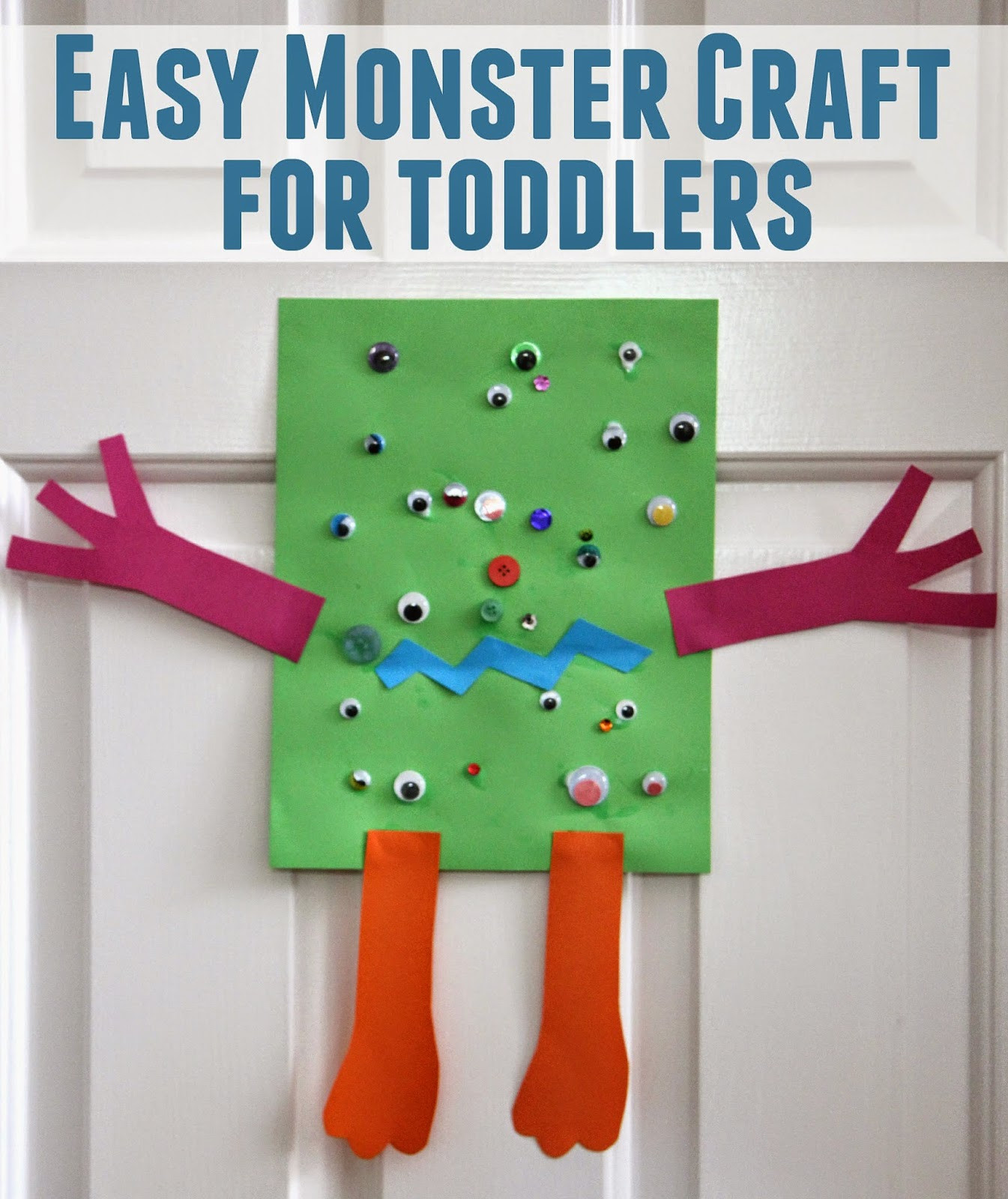 Easy Preschool Craft
 Toddler Approved Easy Monster Craft for Toddlers