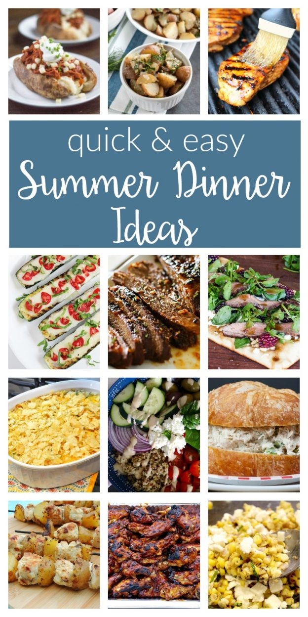 Easy Summer Dinner Party Menu Ideas
 Easy Summer Dinner Ideas Merry Monday 156 two purple