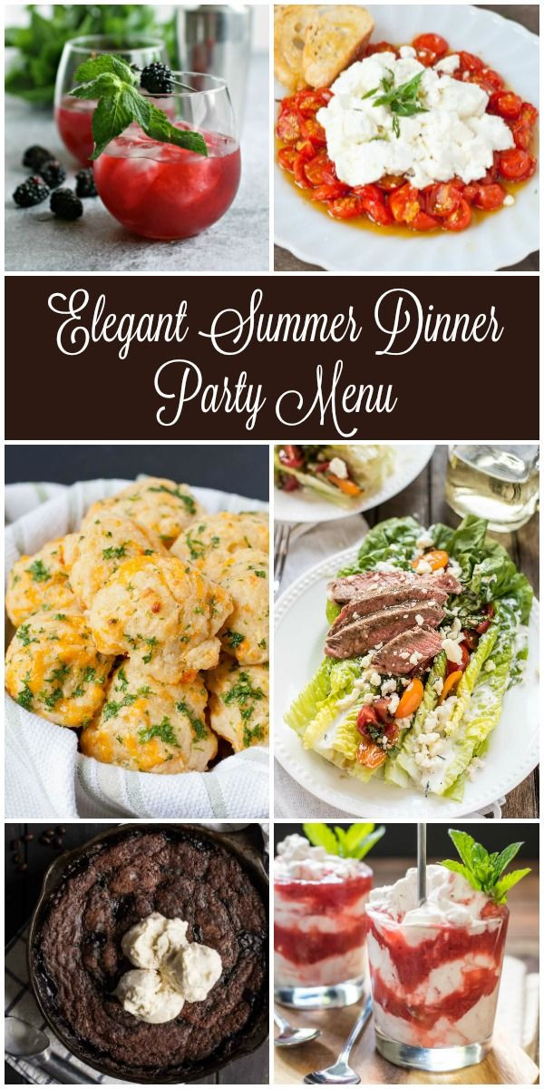 Easy Summer Dinner Party Menu Ideas
 The 25 best Dinner party menu ideas on Pinterest