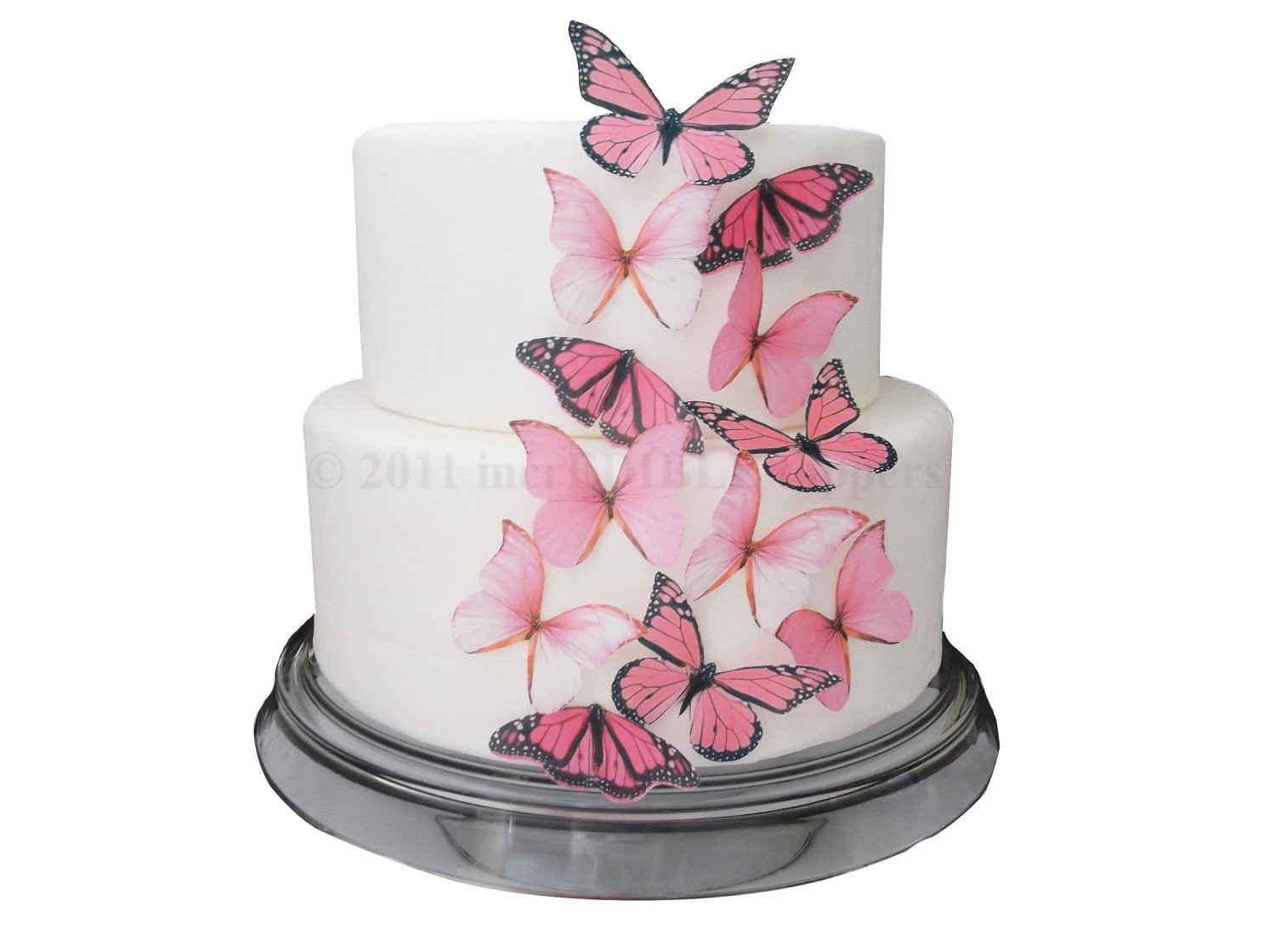 Edible Birthday Cake Decorations
 CAKE DECORATIONS Edible Butterflies 12 by