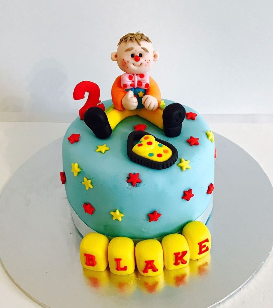 Edible Birthday Cake Decorations
 EDIBLE MR TUMBLE BIRTHDAY BOY GIRL CAKE TOPPER NAME BLOCK