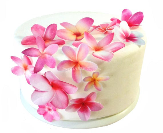 Edible Birthday Cake Decorations
 Wedding Cake Topper Edible Flower Decorations Cupcake