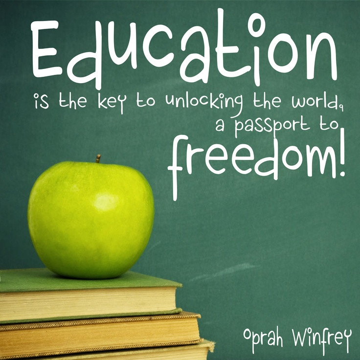Education Is The Key Quote
 Education is the key to unlocking the world a passport to