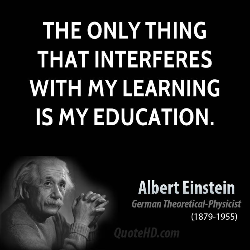 Einstein Quotes About Education
 FAMOUS QUOTES ABOUT EDUCATION BY ALBERT EINSTEIN image