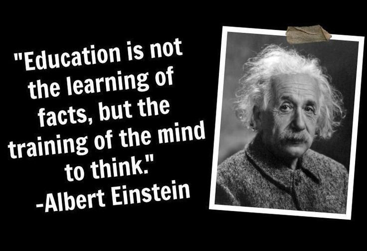 Einstein Quotes About Education
 True education requires critical thinking skills