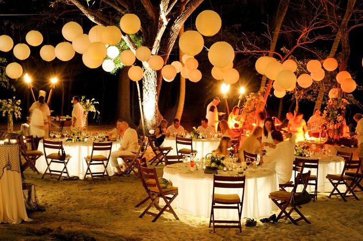 Elegant Beach Party Ideas
 An elegant ambiance fills this white party on the beach of