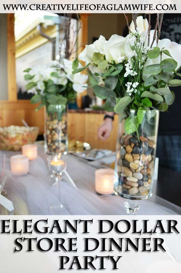 Elegant Dinner Party Ideas
 Elegant Dollar Store Dinner Party DIY Super easy