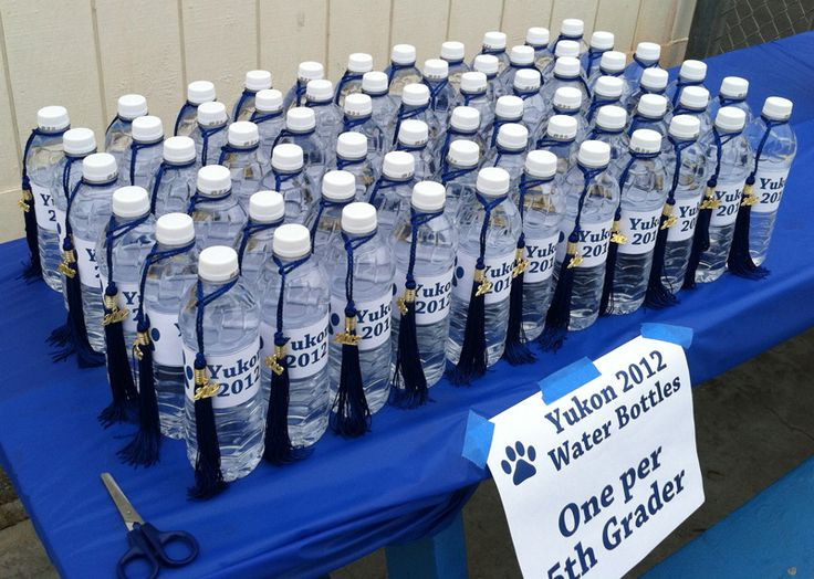 Elementary School Graduation Party Ideas
 Graduation Tassels & Water Bottles Kids