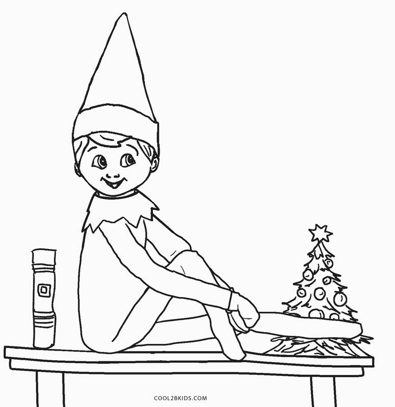 Elf Coloring Pages For Boys
 Free Printable Elf Coloring Pages For Kids