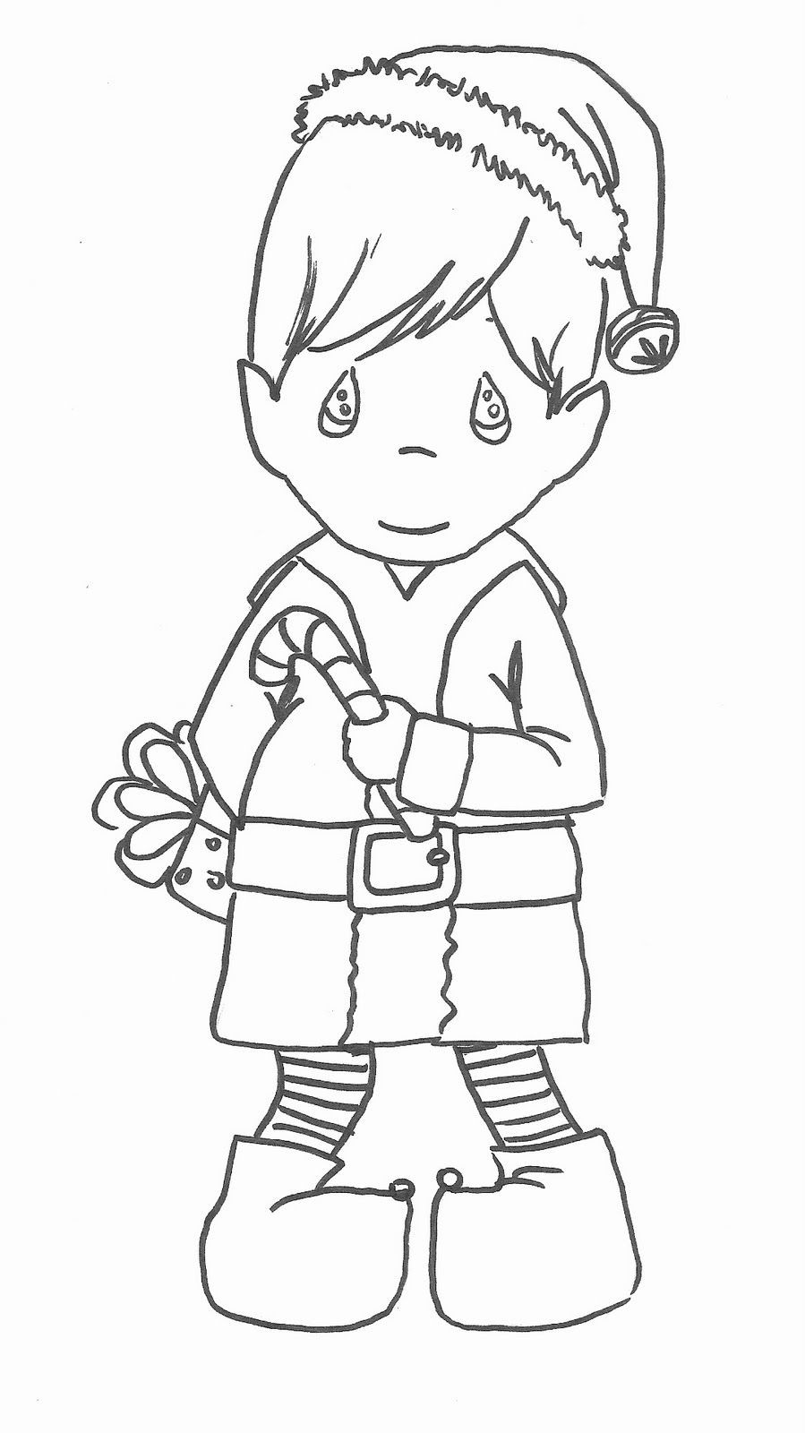 Elf Coloring Pages For Boys
 precious moments boy elf coloring pages