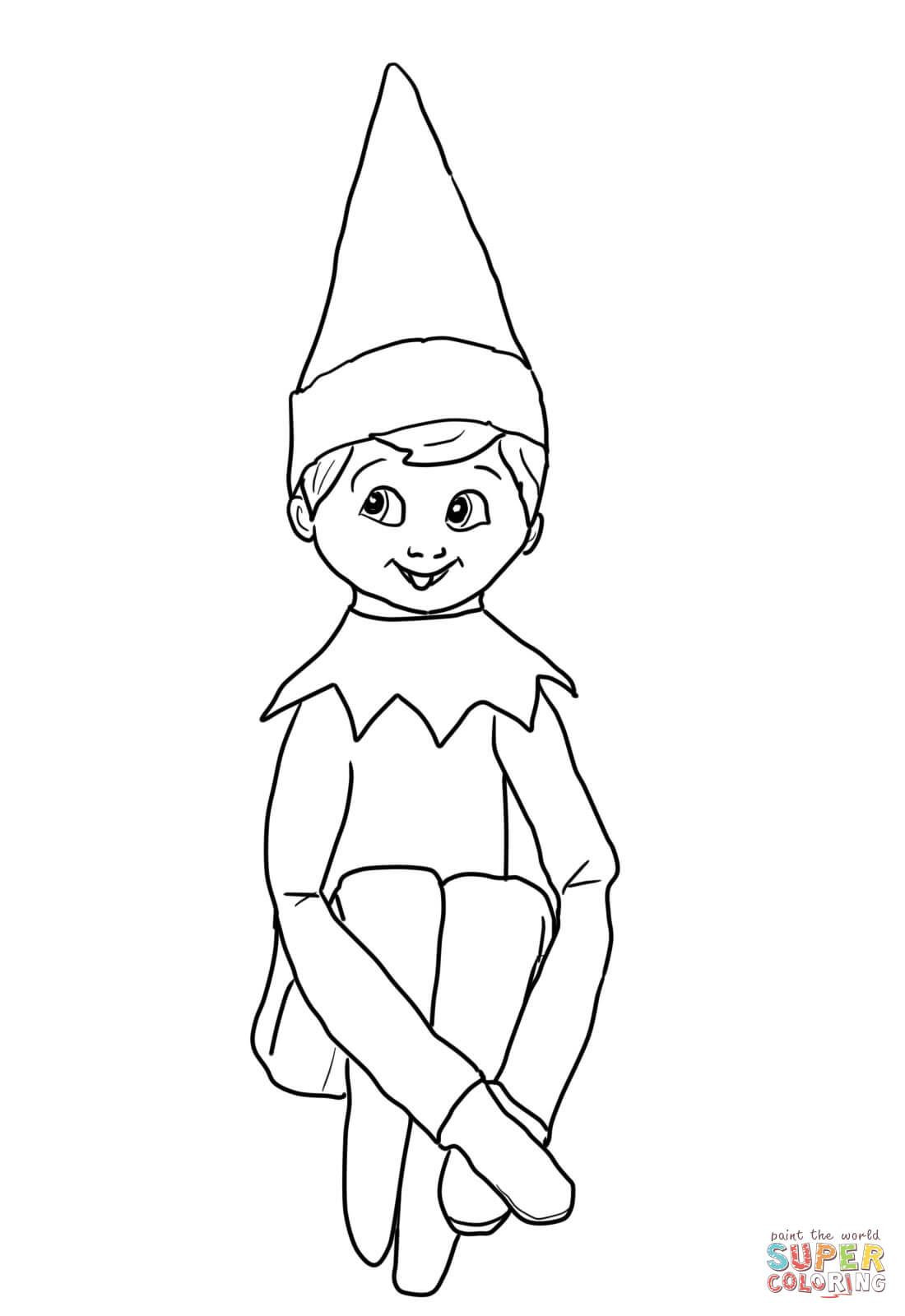 Elf Coloring Pages For Boys
 These free printable santa elves pages also christmas