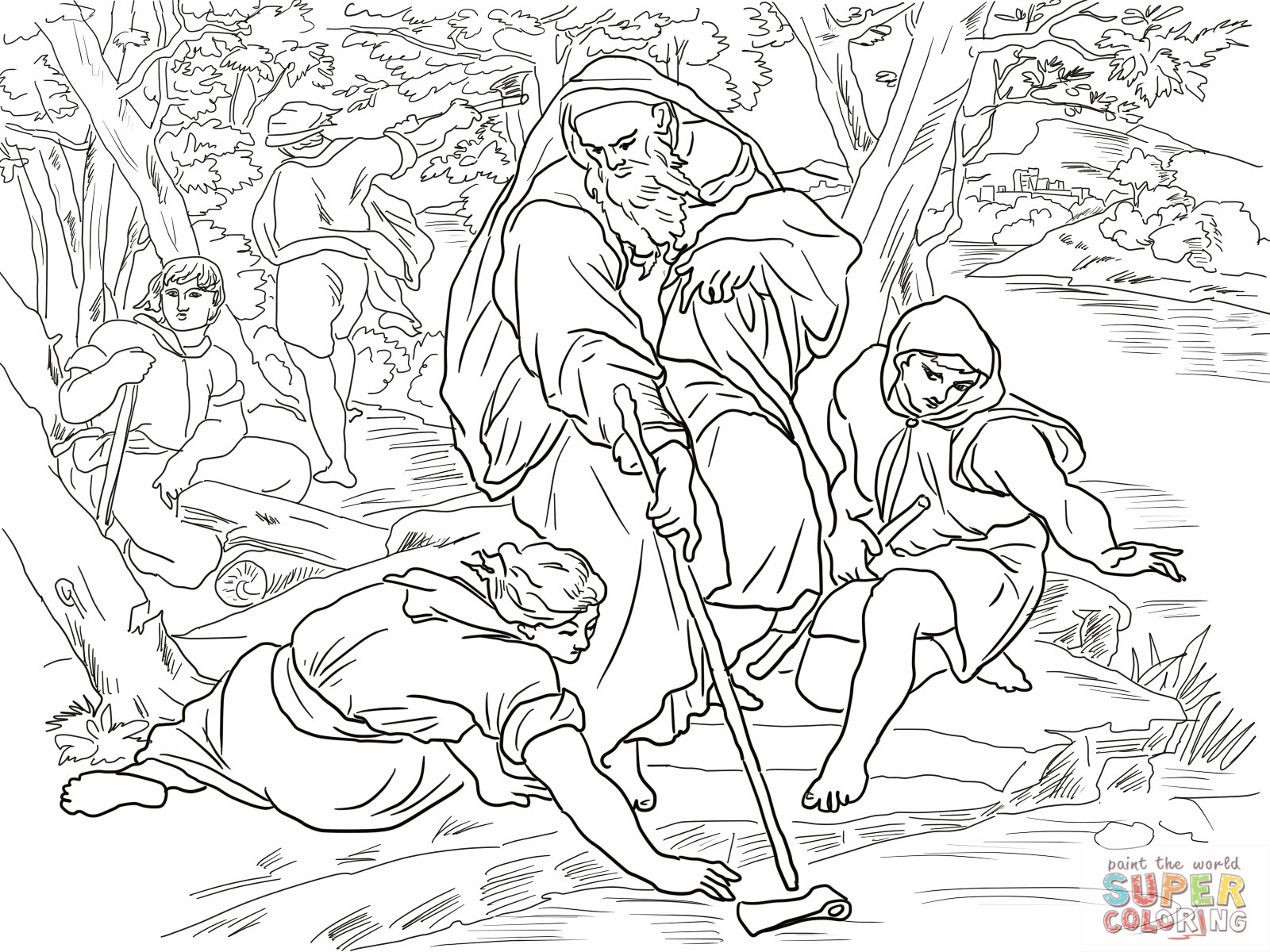 Elisha Coloring Pages
 4 Fourth
